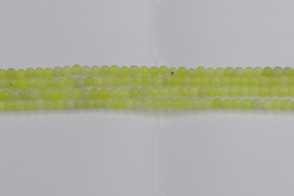 CEJ200 15.5 inches 4mm round lemon jade beads wholesale