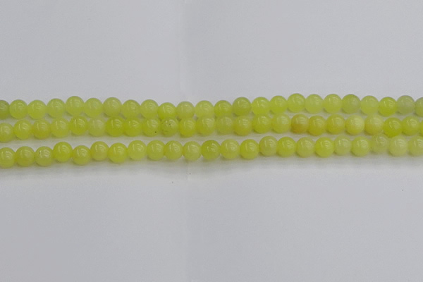 CEJ201 15.5 inches 6mm round lemon jade beads wholesale