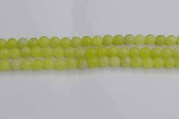 CEJ202 15.5 inches 8mm round lemon jade beads wholesale