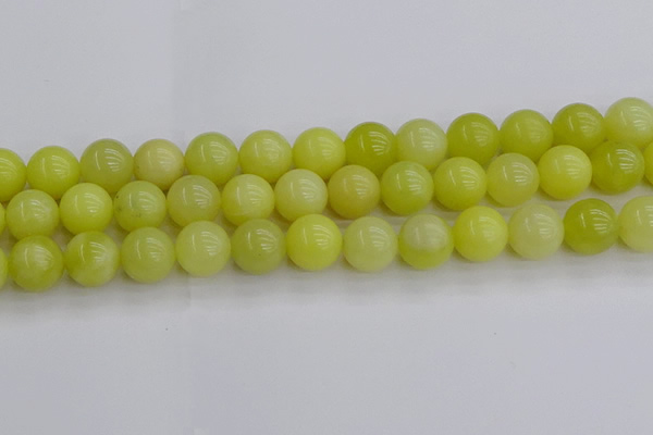 CEJ204 15.5 inches 12mm round lemon jade beads wholesale