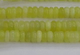 CEJ210 15.5 inches 2*4mm rondelle lemon jade beads wholesale