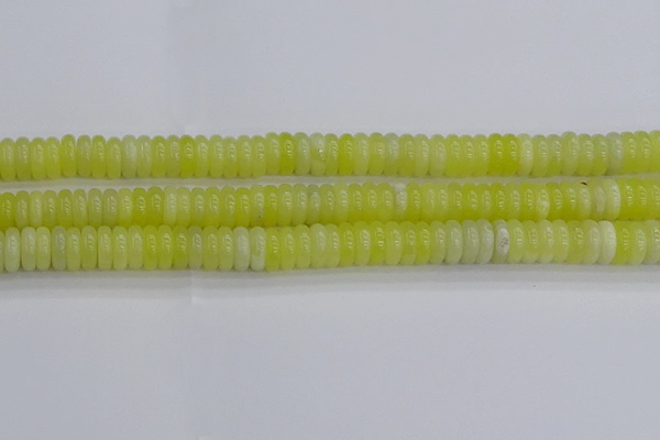 CEJ212 15.5 inches 3*8mm rondelle lemon jade beads wholesale