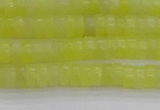 CEJ219 15.5 inches 2*4mm heishi lemon jade beads wholesale