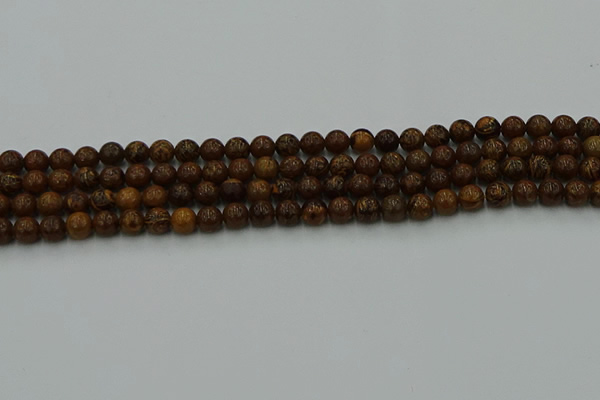 CEJ300 15.5 inches 4mm round elephant skin jasper beads wholesale