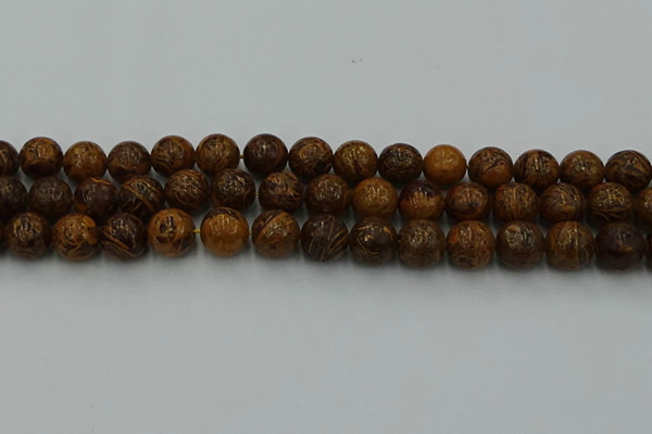 CEJ304 15.5 inches 12mm round elephant skin jasper beads wholesale