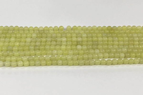 CEJ350 15.5 inches 4mm round lemon jade beads wholesale