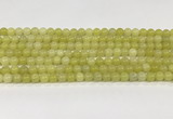 CEJ351 15.5 inches 6mm round lemon jade beads wholesale