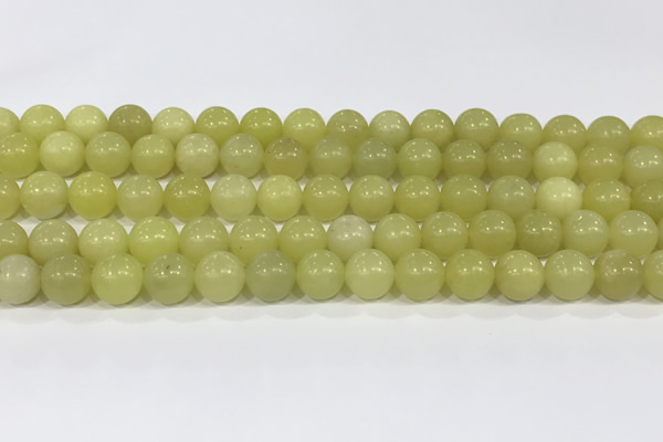 CEJ353 15.5 inches 10mm round lemon jade beads wholesale