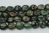 CEM01 15.5 inches 8mm flat round emerald gemstone beads wholesale