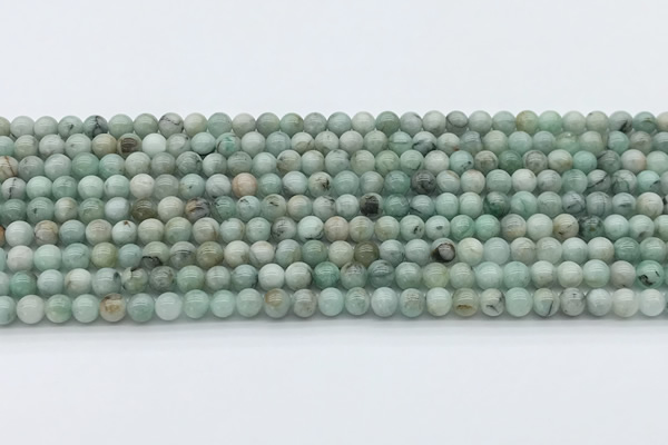 CEM50 15.5 inches 4mm round emerald gemstone beads wholesale