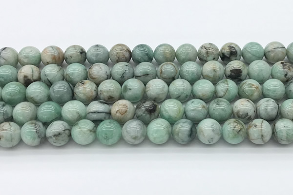 CEM53 15.5 inches 10mm round emerald gemstone beads wholesale