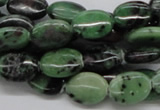 CEP11 15.5 inches 10*14mm oval epidote gemstone beads wholesale