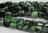 CEP12 15.5 inches 8*8mm square epidote gemstone beads wholesale