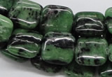 CEP15 15.5 inches 15*15mm square epidote gemstone beads wholesale