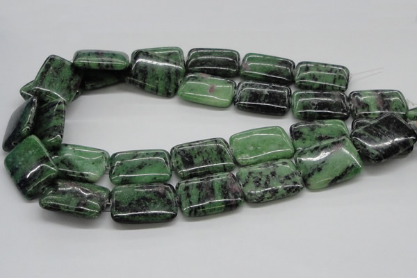 CEP19 15.5 inches 22*30mm rectangle epidote gemstone beads