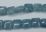 CEQ161 15.5 inches 10*10mm square blue sponge quartz beads