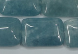 CEQ177 15.5 inches 22*30mm rectangle blue sponge quartz beads