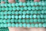 CEQ302 15.5 inches 8mm round green sponge quartz beads