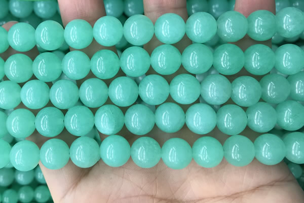 CEQ303 15.5 inches 10mm round green sponge quartz beads