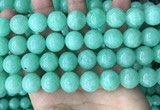 CEQ305 15.5 inches 14mm round green sponge quartz beads