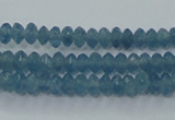 CEQ31 15.5 inches 2*4mm faceted rondelle blue sponge quartz beads