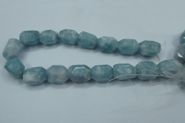 CEQ90 15.5 inches 18*25mm faceted nuggets blue sponge quartz beads