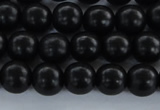 CEY02 15.5 inches 6mm round black ebony wood beads wholesale