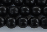 CEY05 15.5 inches 12mm round black ebony wood beads wholesale