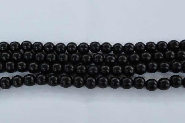 CEY05 15.5 inches 12mm round black ebony wood beads wholesale