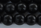 CEY07 15.5 inches 16mm round black ebony wood beads wholesale