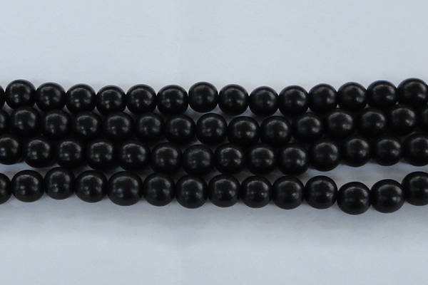 CEY07 15.5 inches 16mm round black ebony wood beads wholesale