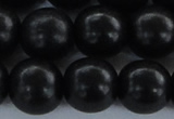 CEY08 15.5 inches 18mm round black ebony wood beads wholesale