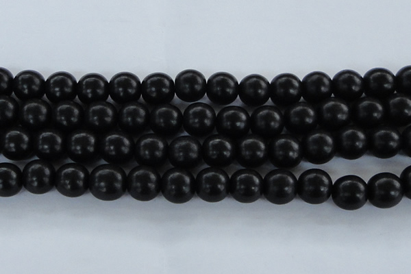 CEY08 15.5 inches 18mm round black ebony wood beads wholesale