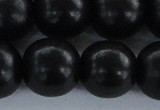 CEY09 15.5 inches 20mm round black ebony wood beads wholesale