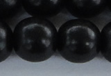 CEY10 15.5 inches 25mm round black ebony wood beads wholesale