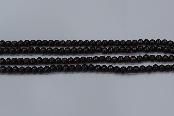 CEY51 15.5 inches 6mm round ebony wood beads wholesale