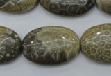 CFA216 15.5 inches 20*30mm oval chrysanthemum agate beads