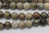 CFA26 15.5 inches 8mm round chrysanthemum agate gemstone beads