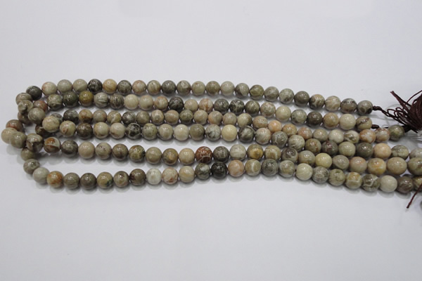 CFA26 15.5 inches 8mm round chrysanthemum agate gemstone beads