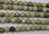 CFA28 15.5 inches 6mm faceted round chrysanthemum agate gemstone beads