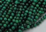 CFA65 15.5 inches 4mm round green chrysanthemum agate beads