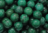 CFA68 15.5 inches 10mm round green chrysanthemum agate beads