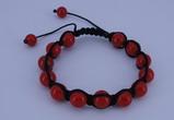 CFB501 10mm round candy jade beads adjustable bracelet wholesale