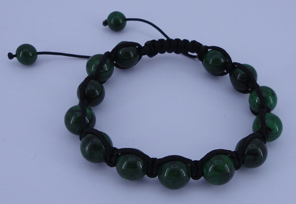 CFB502 10mm round candy jade beads adjustable bracelet wholesale