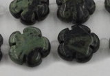 CFG1027 15.5 inches 16mm carved flower kambaba jasper beads