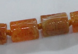 CFG1101 15.5 inches 15*20mm carved tube agate gemstone beads