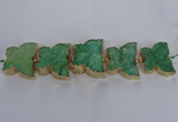 CFG1195 7.5 inches 40*45mm - 45*55mm butterfly druzy agate beads