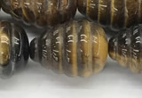 CFG1519 15.5 inches 15*20mm carved teardrop tiger eye beads