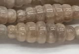 CFG1543 15.5 inches 10*30mm carved rice moonstone beads