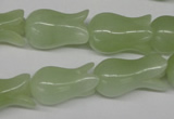 CFG239 15.5 inches 12*20mm carved flower New jade gemstone beads